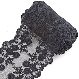 5 ярдов кружевной ленты с вышивкой из молочного волокна, для аксессуаров для одежды