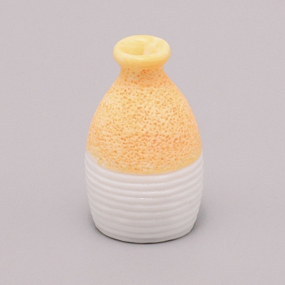 Ваза из смолы миниатюрные украшения для цветочных горшков, Аксессуары для микроландшафтного сада для кукольного домика, притворяющиеся опорными украшениями