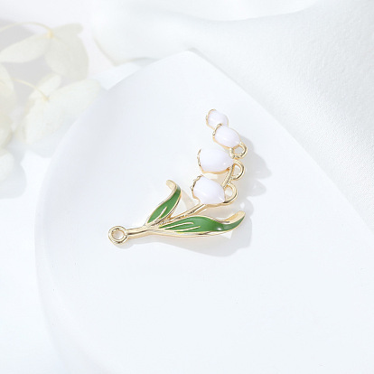 Sen series lily of the valley earrings pendant pendant sense of temperament niche diy earrings accessories