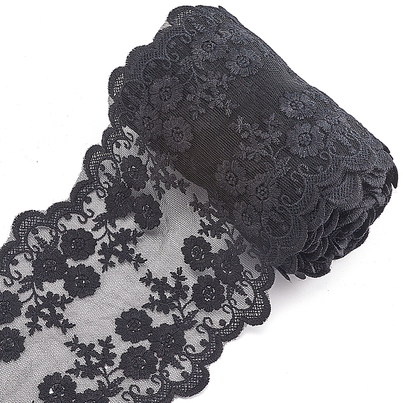 5 ярдов кружевной ленты с вышивкой из молочного волокна, для аксессуаров для одежды
