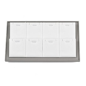 Подставки для подвесок и ожерелий из искусственной кожи, с мдф, ractangle