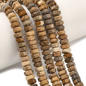 Естественного изображения яшмы бисер нитей, шестиугольные бусины хейши