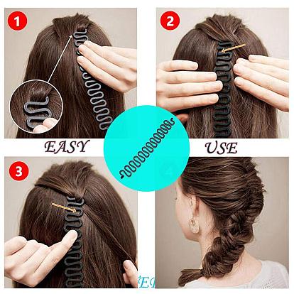 French Style Curls & Waves Hair Braider Set for Bun Hairstyles