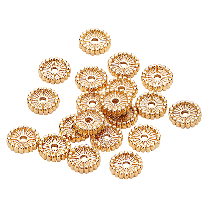 Brass Beads, Flat Round/Disc