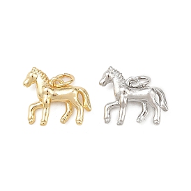 Латунные подвески, лошадь, долговечный, без свинца и без кадмия, стойки покрытие, с целью перехода в кольце