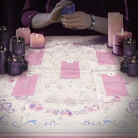 Velvet Tarot Tablecloth for Divination, Tarot Card Pad, Pendulum Tablecloth, Square