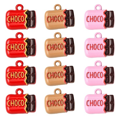 18шт 3 стили подвески из цинкового сплава, шоколадные чары