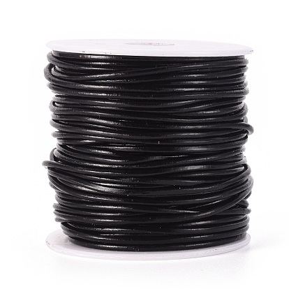 1 рулонный шнур из воловьей кожи для ювелирных изделий, ювелирные изделия DIY делает материал, с катушкой, круглые