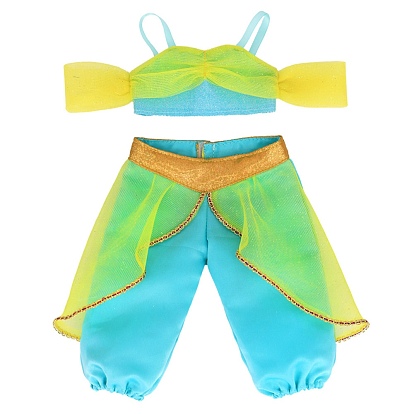 Two-piece Camisole Top & Trousers Summer Cloth Doll Clothes Set, Doll Clothes Outfits, for 18 inch Girl Doll Dressing Accessories