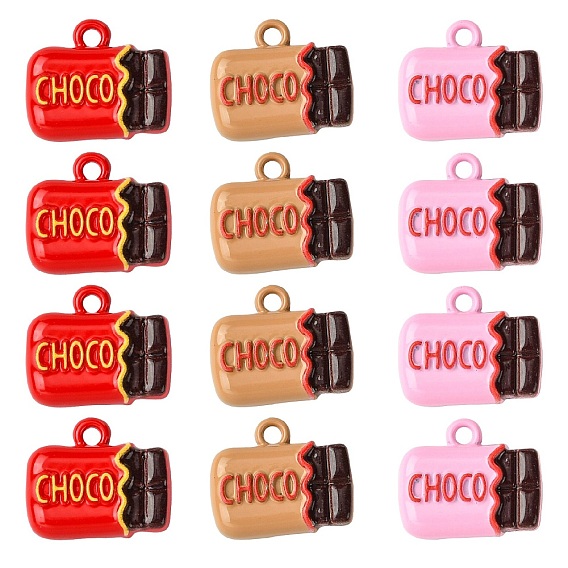 18шт 3 стили подвески из цинкового сплава, шоколадные чары