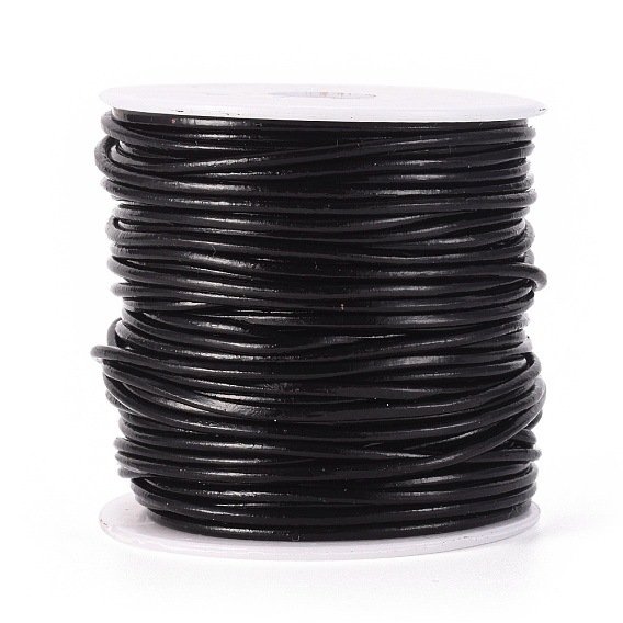 1 рулонный шнур из воловьей кожи для ювелирных изделий, ювелирные изделия DIY делает материал, с катушкой, круглые