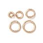1/20 14k открытые соединительные кольца с золотым покрытием, круглый отрезок, покрытый желтым золотом