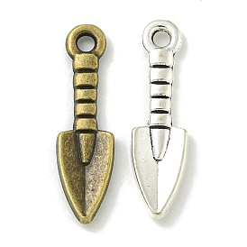 Tibetan Style Alloy Pendants, Lead Free & Cadmium Free, Shovel Shapes