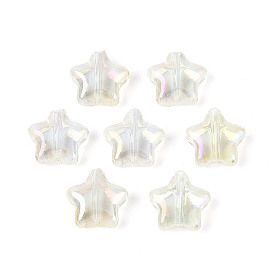 Прозрачные брызги, окрашенные распылением, с покрытием AB цвета, звезда