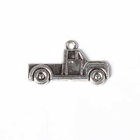 Tibetan Style Alloy Pendants, Lead Free and Cadmium Free, Pick Up Truck Charms