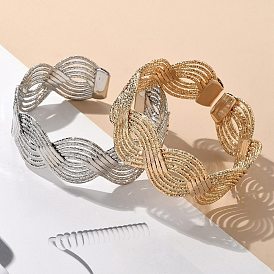 Электрофорез железные браслеты-манжеты для женщин, волна