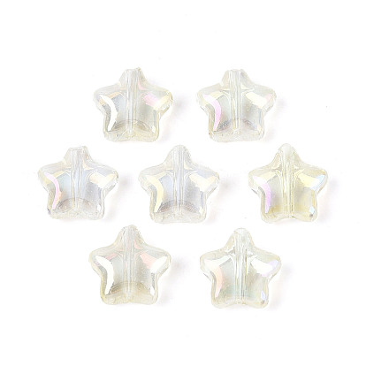 Прозрачные брызги, окрашенные распылением, с покрытием AB цвета, звезда