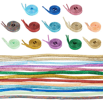 13пары 13цвета полиэстеровый шнурок для ботинок