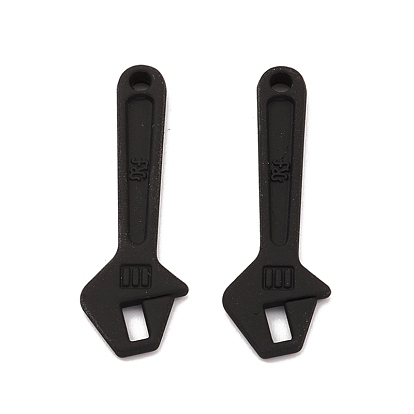 Spray Painted Alloy Pendants, Long-Lasting Plated, Lead Free & Cadmium Free, Wrench