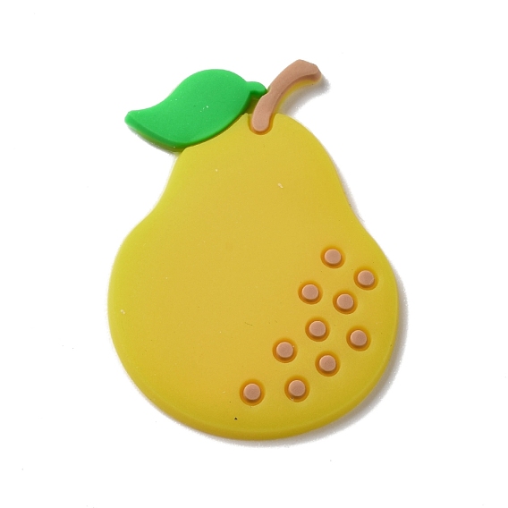 PVC Cabochons, Imitation Fruit, Pear