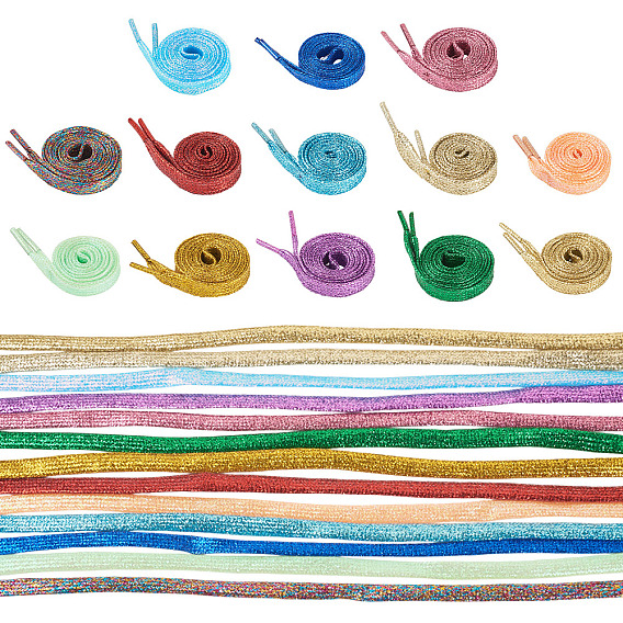 13пары 13цвета полиэстеровый шнурок для ботинок