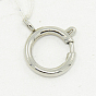 304 Stainless Steel Spring Ring Clasps, Manual Polishing, Necklace Design Materials
