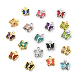 Стеклянные прелести, бабочка, с латунной фурнитурой , долговечный