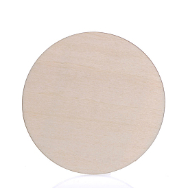 Необработанный деревянный лист, для поделок ремесел, украшение дома и краска, плоско-круглые