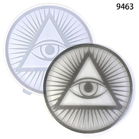 Eye of Providence/All-seeing Eye Coaster DIY Silicone Molds, Resin Casting Molds, for UV Resin, Epoxy Resin Craft Making
