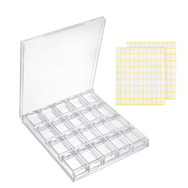 DIY Kit, with Removable Acrylic Bead Containers and Label Paster
