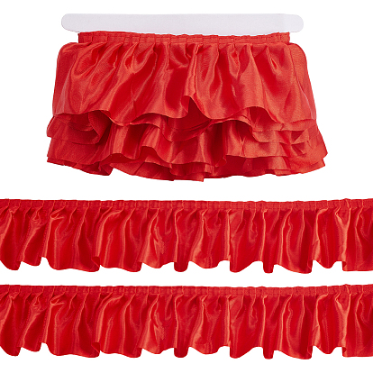 Плиссированные атласные ленты, аксессуары для одежды