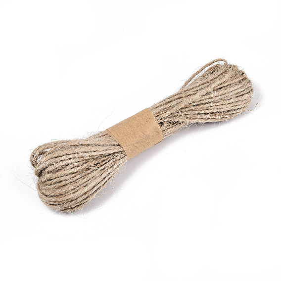 10m de cordón de yute, cuerda de yute, hilo de yute, para manualidades, decoración de bricolaje, envoltura de regalos