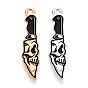 Подвески из сплава и эмали на тему Хэллоуина, светлое золото/платина