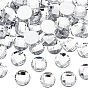 80Pcs Imitation Taiwan Acrylic Rhinestone Flat Back Cabochons, Faceted, Half Round/Dome