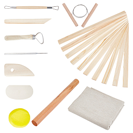 Прямоугольная льняная ткань, гончарный инструмент, наборы инструментов для творчества из глины, деревянная скалка, для сушки керамической глины, инструмент для изготовления керамики