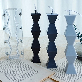 Moldes acrílicos, molde de vela, accesorios de vela de bricolaje, rombo