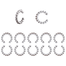 Unicraftale 304 Stainless Steel Clip-on Earrings/Pendants, Cuff Earrings