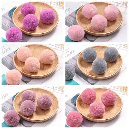 Polyester Fluffy Pom Pom Balls, for Bags Scarves Garment Accessories Ornaments