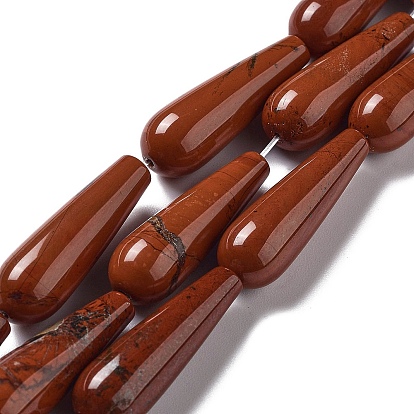 Натуральные красные яшмы бусы пряди, слеза