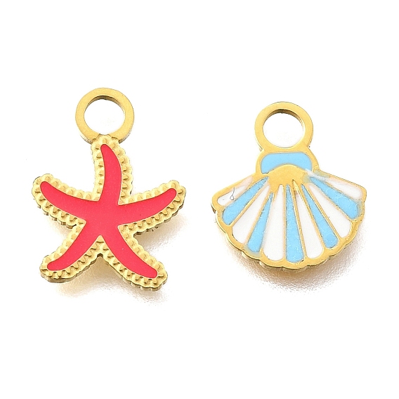 304 из нержавеющей стали шармы эмали, ионное покрытие (ip), реальный 14 k позолоченный