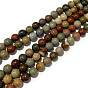 Natural Ocean Agate/Ocean Jasper Beads Strands, Round