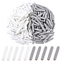200Pcs 2 Colors Plastic End Caps, Column
