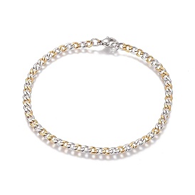 304 из нержавеющей стали Снаряженная цепи браслеты, с карабин-лобстерами 