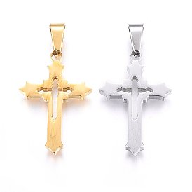 304 подвески из нержавеющей стали, отрезать, с полым, крестик