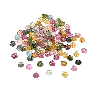 Природные турмалин кабошоны, цветок