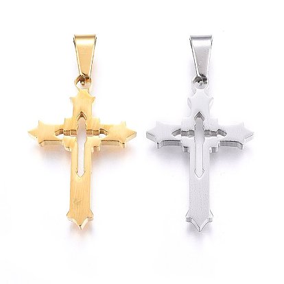 304 подвески из нержавеющей стали, отрезать, с полым, крестик