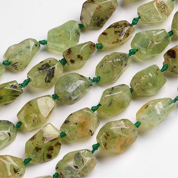 Природные пренит нитей бисера, самородки