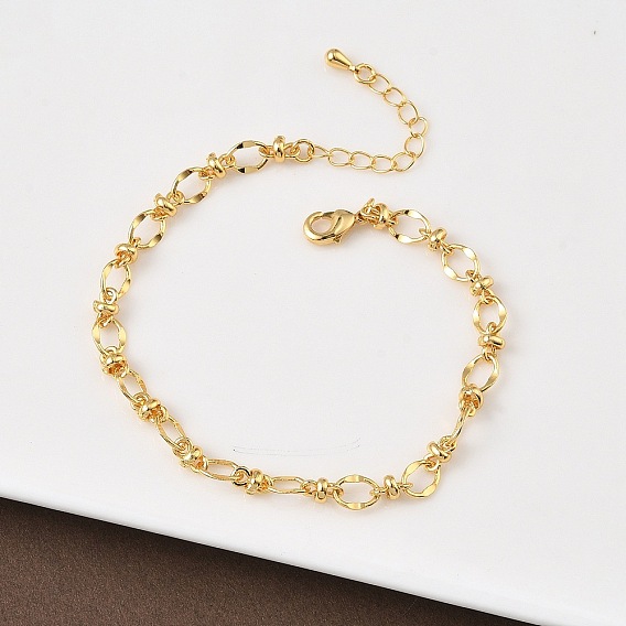 Браслеты из латунной цепочки для женщин, без никеля 