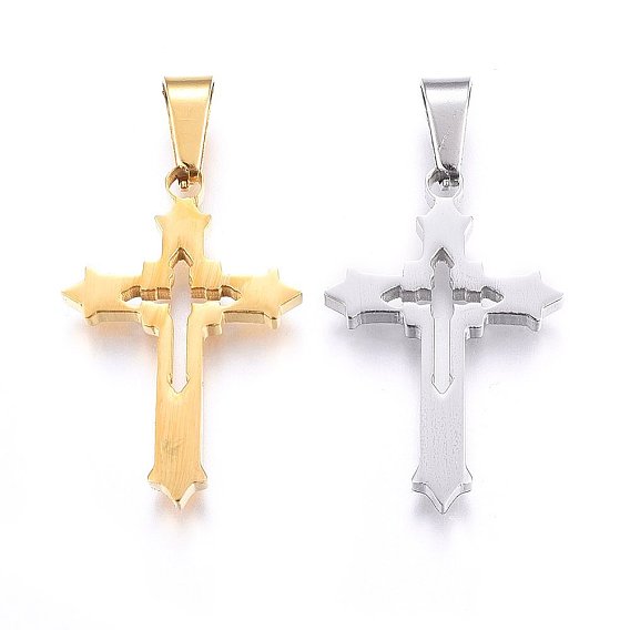 304 подвески из нержавеющей стали, отрезать, с полым, крестик