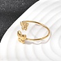 304 из нержавеющей стали Манжета кольца для женщин, открытые кольца бабочки